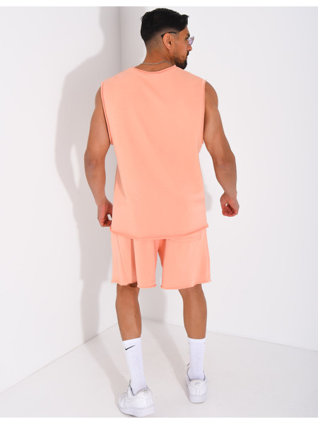 Ensemble short et chemise sans manches