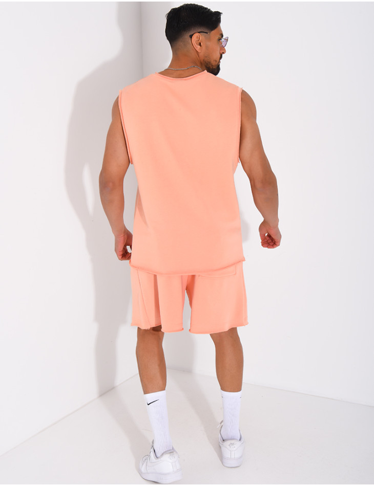 Ensemble short et chemise sans manches