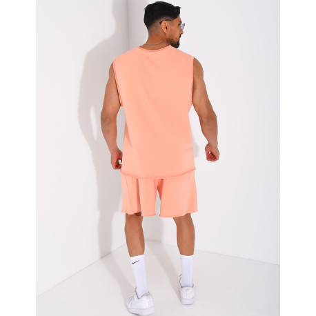 Ensemble short et chemise sans manches