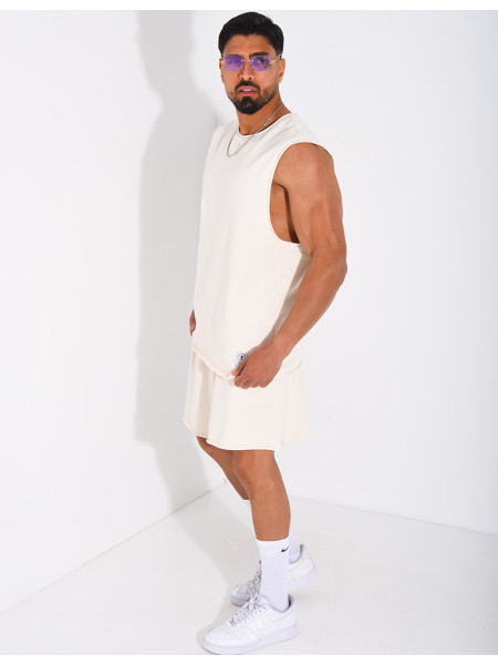 Ensemble short et chemise sans manches