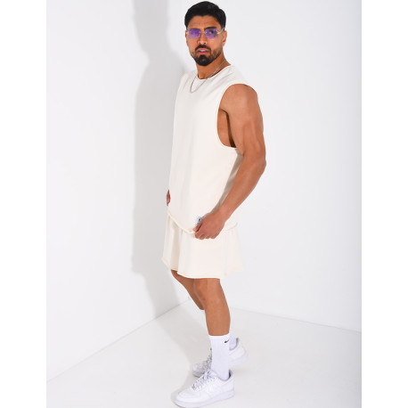 Ensemble short et chemise sans manches