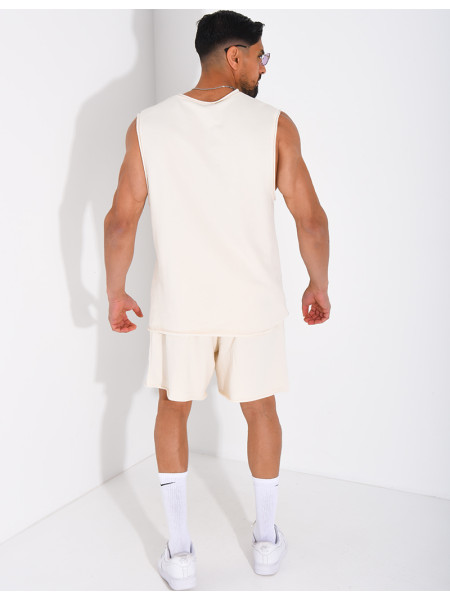 Ensemble short et chemise sans manches