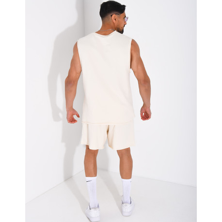 Ensemble short et chemise sans manches