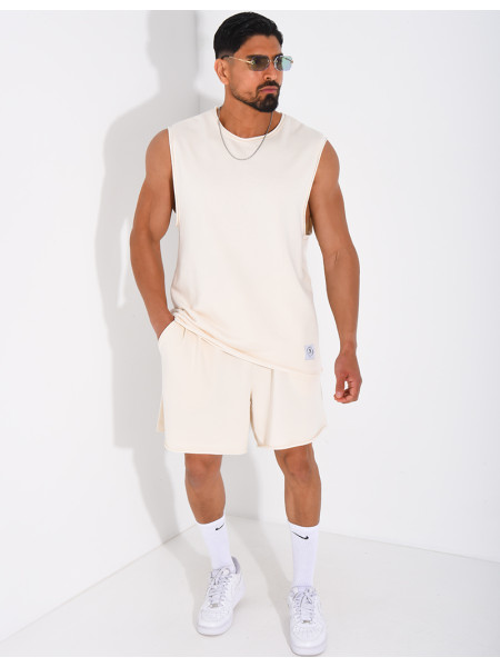 Ensemble short et chemise sans manches