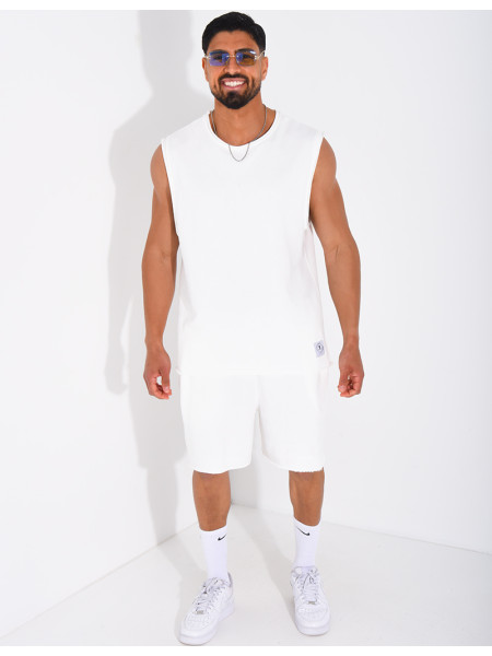 Ensemble short et chemise sans manches