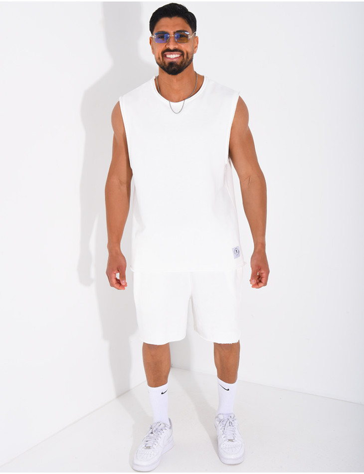 Ensemble short et chemise sans manches