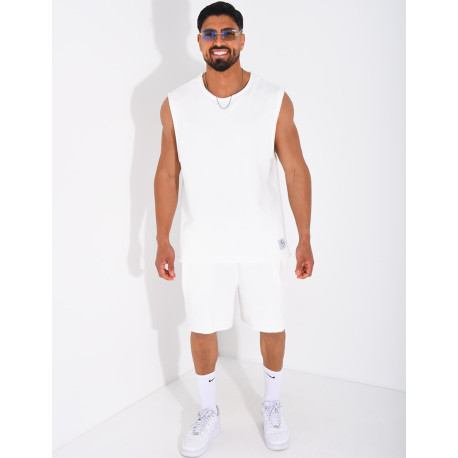 Ensemble short et chemise sans manches