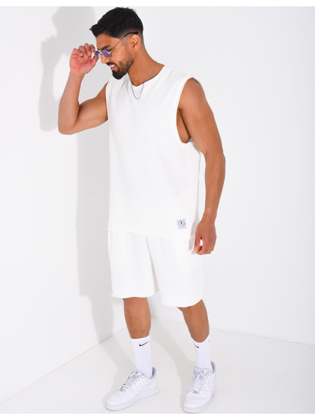 Ensemble short et chemise sans manches