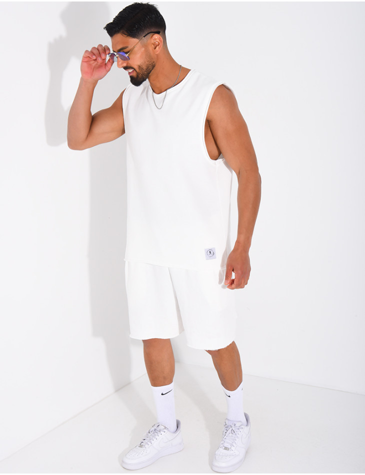 Ensemble short et chemise sans manches