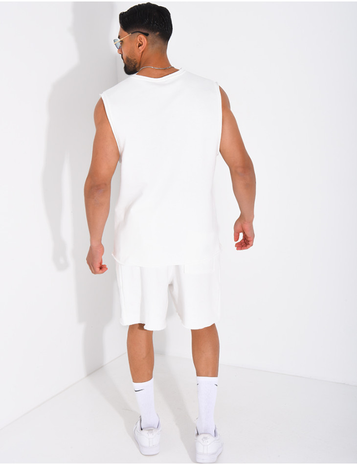 Ensemble short et chemise sans manches