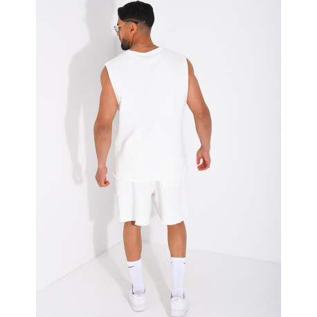 Ensemble short et chemise sans manches