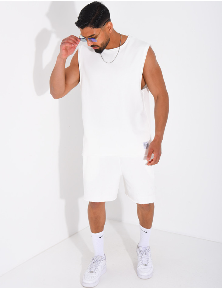 Ensemble short et chemise sans manches