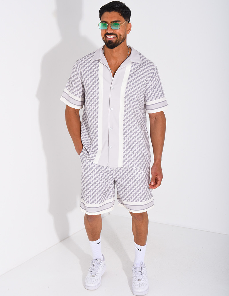 Ensemble short et chemise à...
