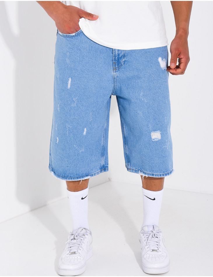 Bermuda destroy en jeans