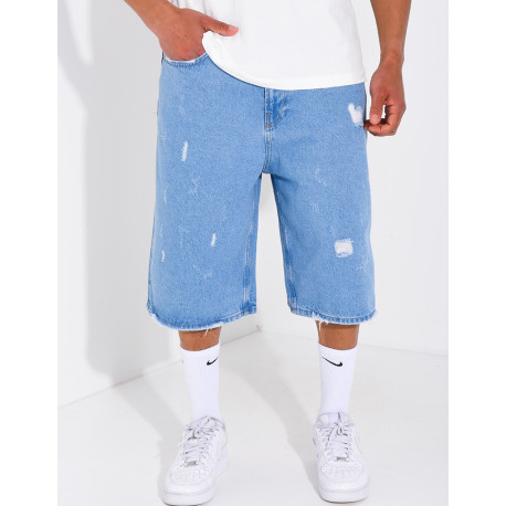 Bermuda destroy en jeans