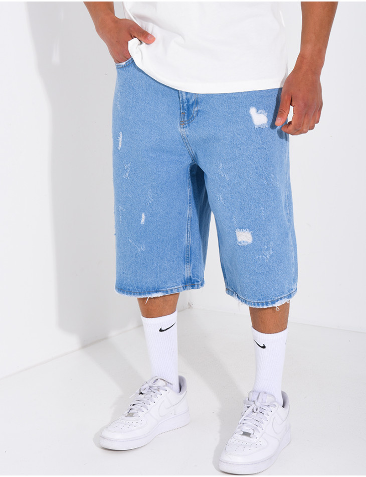Bermuda destroy en jeans