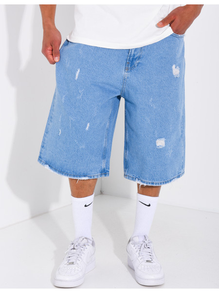 Bermuda destroy en jeans