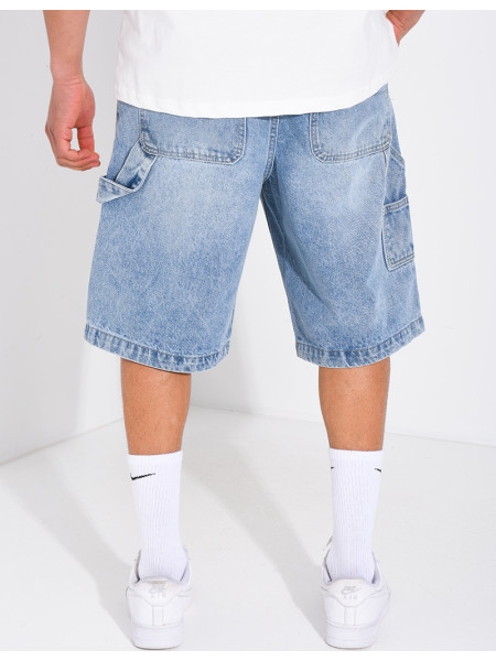 Short en jeans à lanière