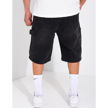 Short en jeans à lanière