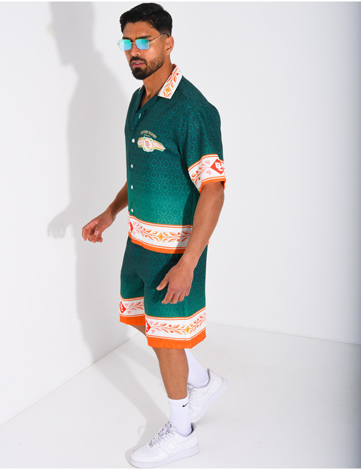 Ensemble short et chemise "Riches Paris"