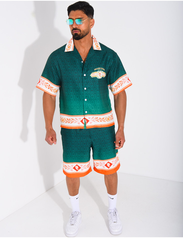 Ensemble short et chemise "Riches Paris"
