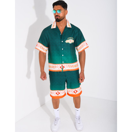 Ensemble short et chemise "Riches Paris"
