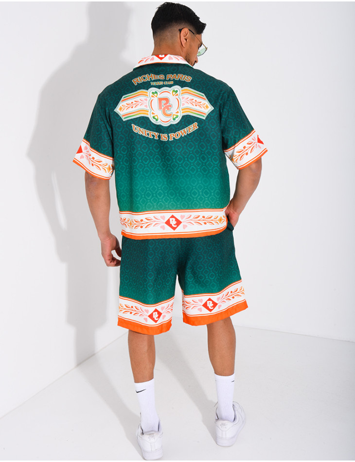 Ensemble short et chemise "Riches Paris"