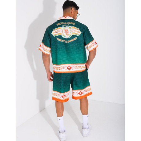 Ensemble short et chemise "Riches Paris"