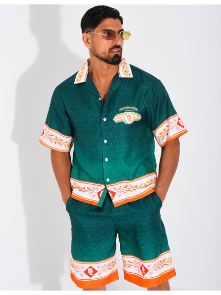 Ensemble short et chemise "Riches Paris"