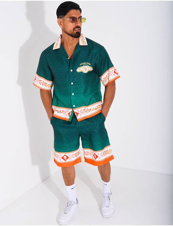 Ensemble short et chemise "Riches Paris"