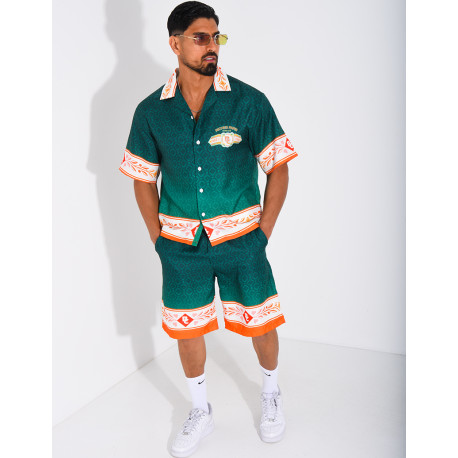Ensemble short et chemise "Riches Paris"