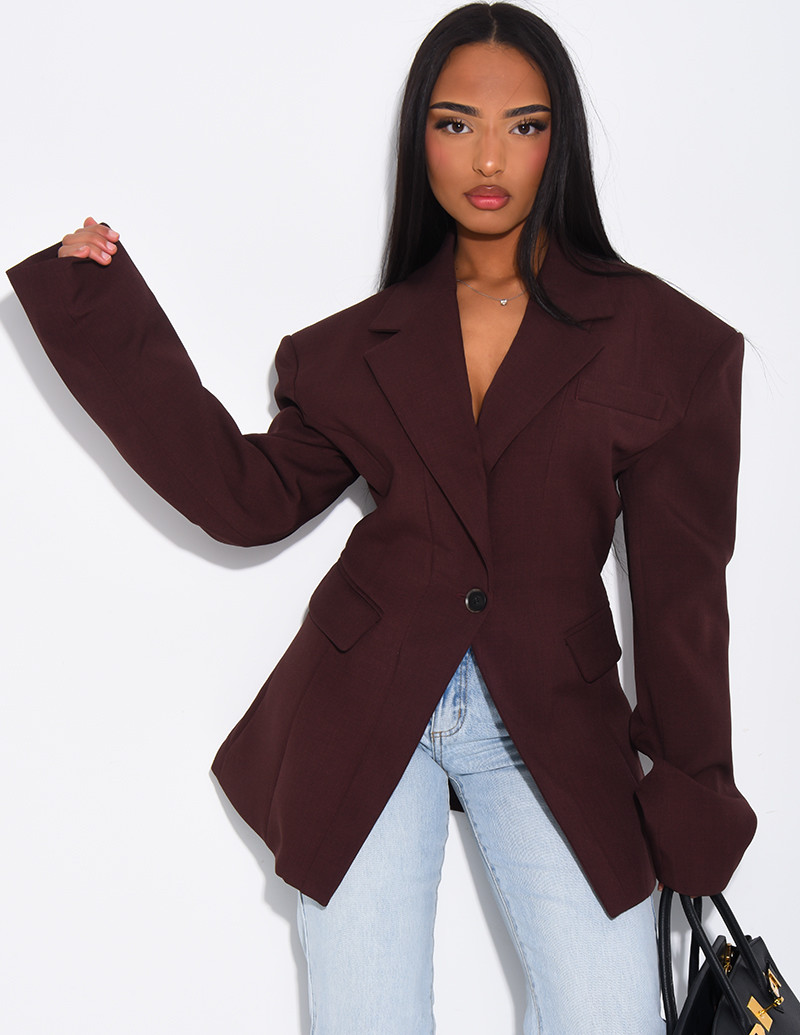 Veste de blazer épaules...