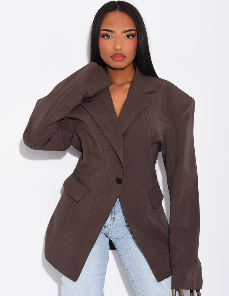 Veste de blazer épaules...