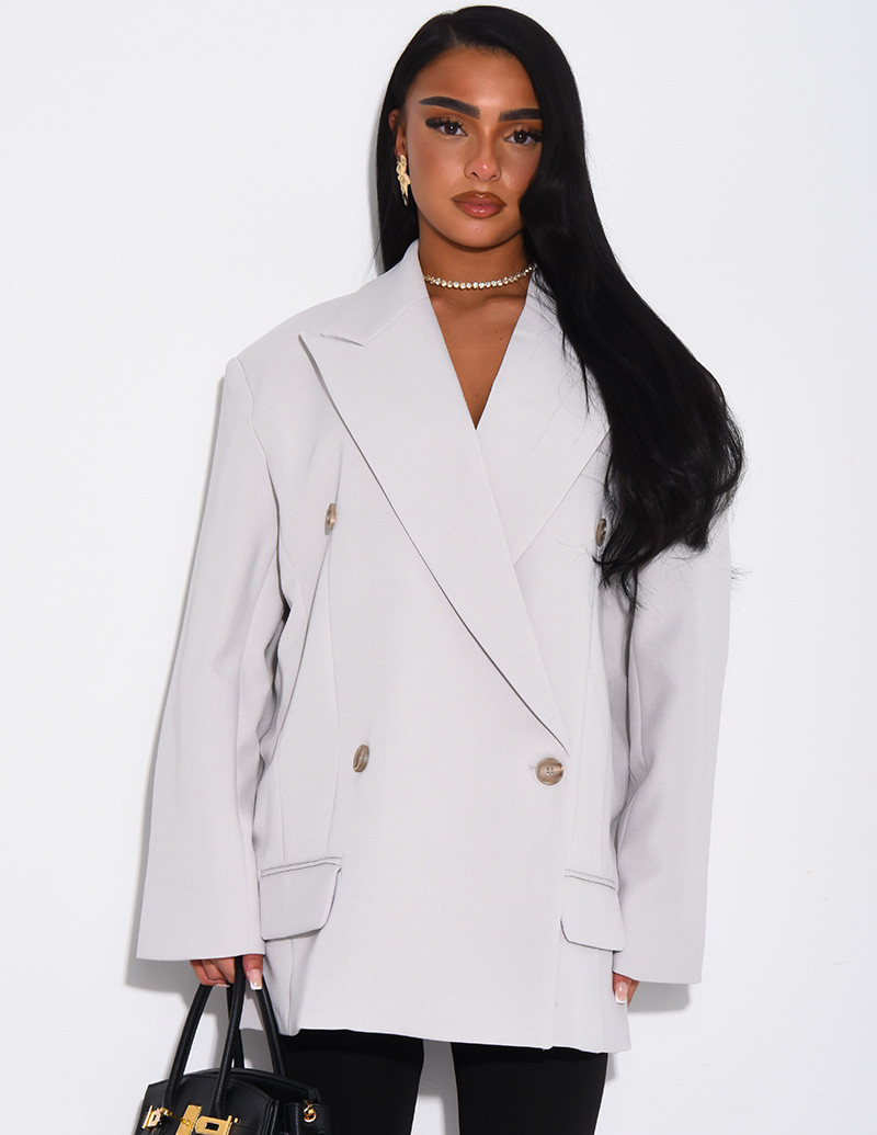 Veste de blazer à épaules...