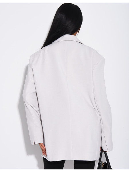 Veste de blazer à épaules structurées oversize