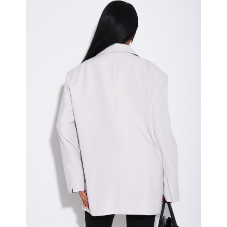 Veste de blazer à épaules structurées oversize