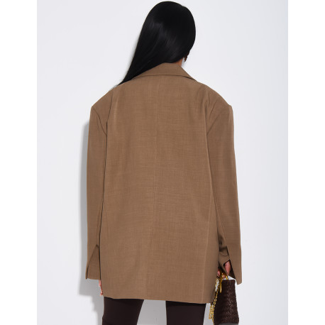 Veste de blazer à épaules structurées oversize