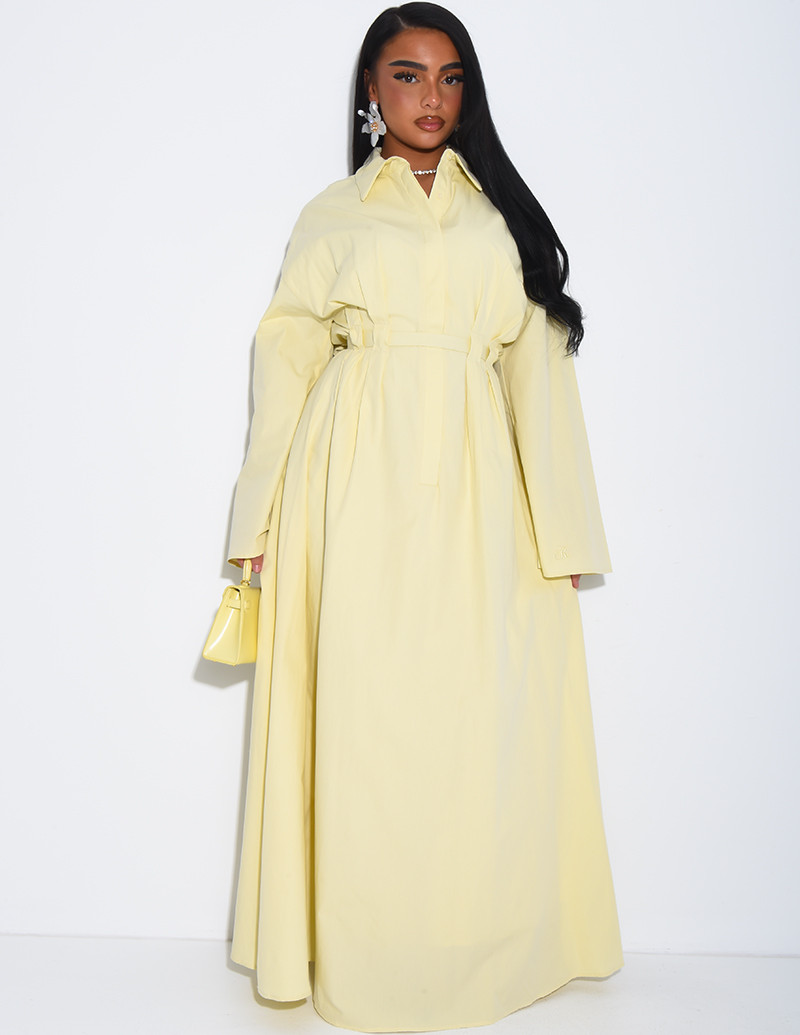Long shirt dress with a...
