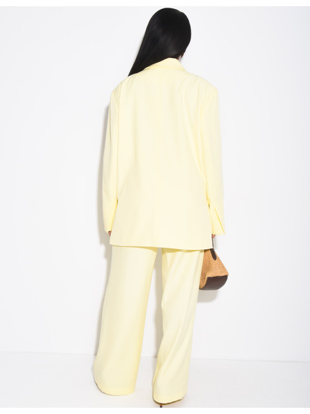 Premium oversized blazer with slits and straight-leg tailored trousers