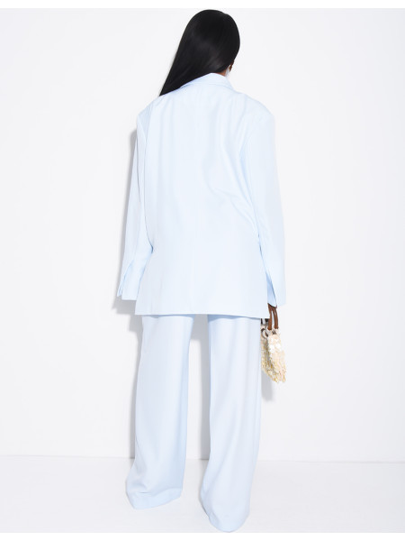 Premium oversized blazer with slits and straight-leg tailored trousers