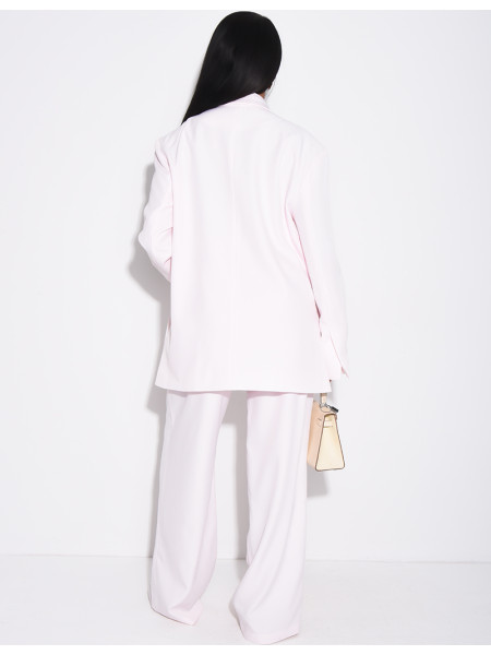 Premium oversized blazer with slits and straight-leg tailored trousers