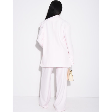 Premium oversized blazer with slits and straight-leg tailored trousers