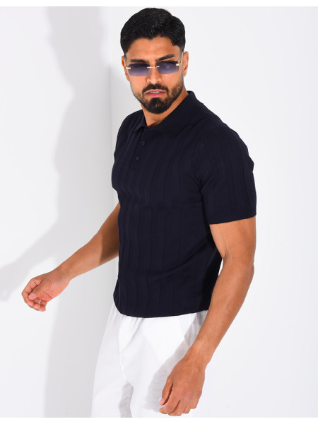 Short-sleeved polo shirt