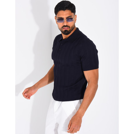 Short-sleeved polo shirt