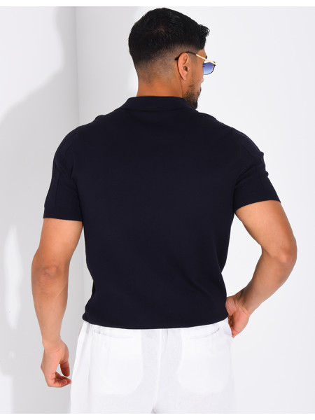 Short-sleeved polo shirt