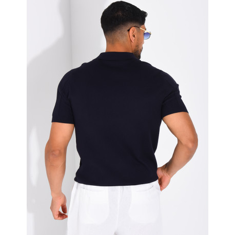 Short-sleeved polo shirt