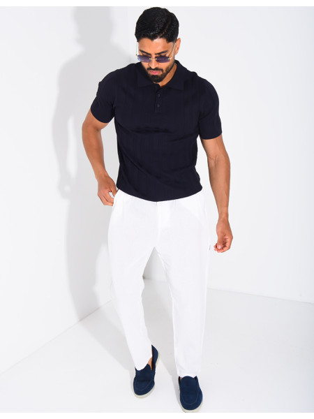 Short-sleeved polo shirt