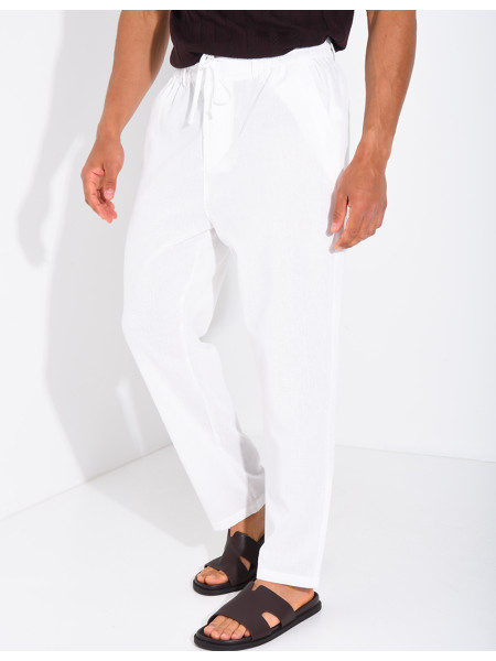 Pantalon en lin Homme