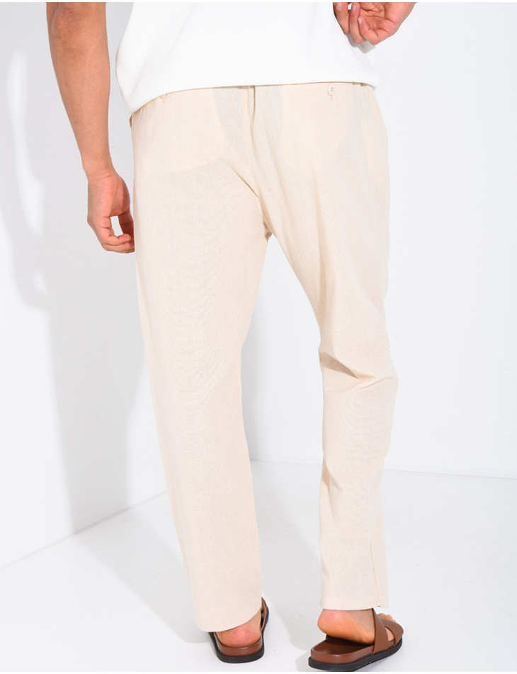 Pantalon en lin Homme