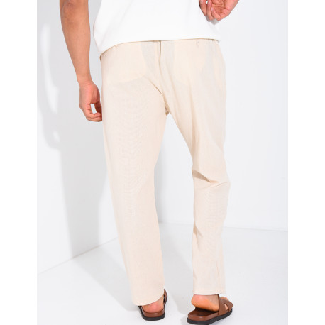 Pantalon en lin Homme